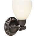 Greko Oil Rubbed Bronze Finish Opal Glass 1-light Wall Sconce