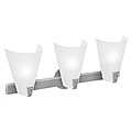 Vapor Brushed Steel Finish 3-light Wall Sconce