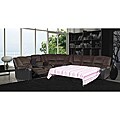 Ceasar Microfiber Reclining Sectional Sleeper