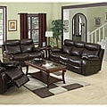 Hilton Brown Reclining Sofa and Loveseat Set