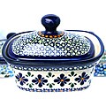 Stoneware 6-inch Butter Box (Poland)