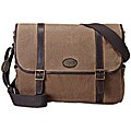 Fossil Men's 'Estate' Canvas/ Leather Messenger Bag