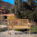 Jonas Deluxe Eucalyptus wood Outdoor Bench