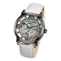 Stuhrling Original Men's Winchester 44 Skeleton Automatic White Leather Strap Watch