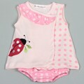 Rumble Tumble Newborn Girls Pink Polka Dot Ladybug 3-piece Set