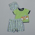 Little Me Infant Boy's Plaid Short 3-piece Set