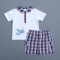 Absorba Toddler Boy's Whale Polo Shirt and Shorts