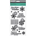 Paper Company Winter Whites 4x8-inch Rubber Cling Stamps (1 Sheet)