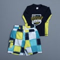 Osh Kosh Toddler Boy's Colorblocked 2-piece Rash Guard Swimsuit
