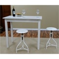 White Adjustable Pavina Barstool