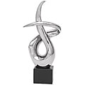 Casa Cortes 22-inch Silver Abstract Swirl Table Sculpture
