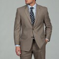 MICHAEL Michael Kors Men's Light Brown Sharkskin Finish Suit