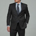 MICHAEL Michael Kors Men's Grey Stripe 2-button Wool Suit