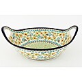 Polish Stoneware/Pottery Handled Bowl (Poland)