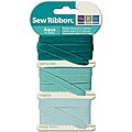 Sew Ribbon Ribbon 3/Pkg 9/Yds Total-Aqua
