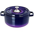 Art & Cuisine Cocotte Purple 2.5-quart Cast Aluminium Round Soup Pot