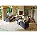 Resort Collection Casita Deluxe Espresso Rattan 10-piece Patio Furniture Set