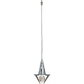 Access Atlas 1-light Brushed Steel Clear Glass Pendant