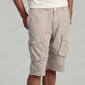 French Connection Men's Tan/White Linen Blend Shorts