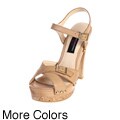 Chinese Laundry Women's 'Big Show' Leather Platform Sandals