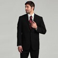 Joseph Abboud Men's 2-button Black Wool Suit
