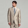 Sean John Men's 2-button Tan Wool Suit