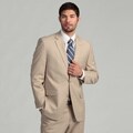 MICHAEL Michael Kors Men's 2-button Tan Sharkskin Wool Blend Suit