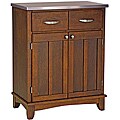 Medium Cherry Buffet with Stainless Steel Top