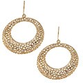 Goldplated Silver 1/10ct TDW White Diamond Earrings (J-K, I2-I3)