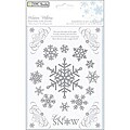 TPC Studio 'Winter Whites' Jeweled Foil Accent Rub-ons