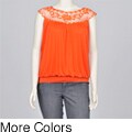 Simply Irresistible Women's Plus Size Crocheted Banded Top