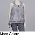 Simply Irresistible Women's Plus Size Embroidered Side Tie Blouse