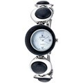 Croton Women's 'Croton' Silvertone Brass and Blue Dumortierite Watch