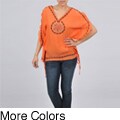 Simply Irresistible Women's Poncho Style Embroidered Blouse