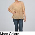 Simply Irresistible Women's Pom Pom Poncho Top