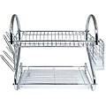 Better Chef 16-inch Chrome Dish Rack with Utensil Holder, Cup Rack and Tray