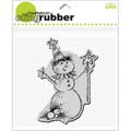 Stampendous Christmas 'Magical Snowman' Cling Rubber Stamp