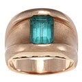14k Rose Gold Tourmaline and 1/4ct TDW Diamond Estate Ring (I-J, SI1-SI2)