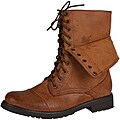 Neway by Beston Women's 'legend-03' Chestnut Combat Boots