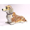 Cristiani Crystal Pave Large Daschund Trinket Box
