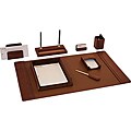 Dacasso Cognac Italian Leather 8-piece Desk Set