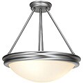 Atom Brushed Steel 4-light Semi-Flush/ Pendant