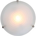 Nimbus Satin Stepped Acid Frosted Glass Flush Mount