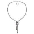 Inox Stainless Steel Double Mesh Chain Hercules Knot Necklace