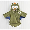 Baby Aspen My Little Night Owl Hooded Terry Spa Robe in Green