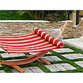 Cantina Striped Polyspun Hammock Bed with Bolster Pillow