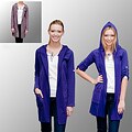 AtoZ Women's Cotton Extra-long Hooded Cardigan
