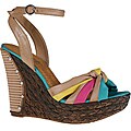 Refresh by Beston Women's 'BOBI-03' Faux Leather Wedges