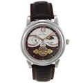 Lucien Piccard Men's Brown and White Automatic Watch