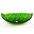 Glass Leaf-shaped Sink Bowl